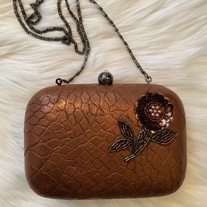 Jessica McClintock Evening Bag Clutch Metallic